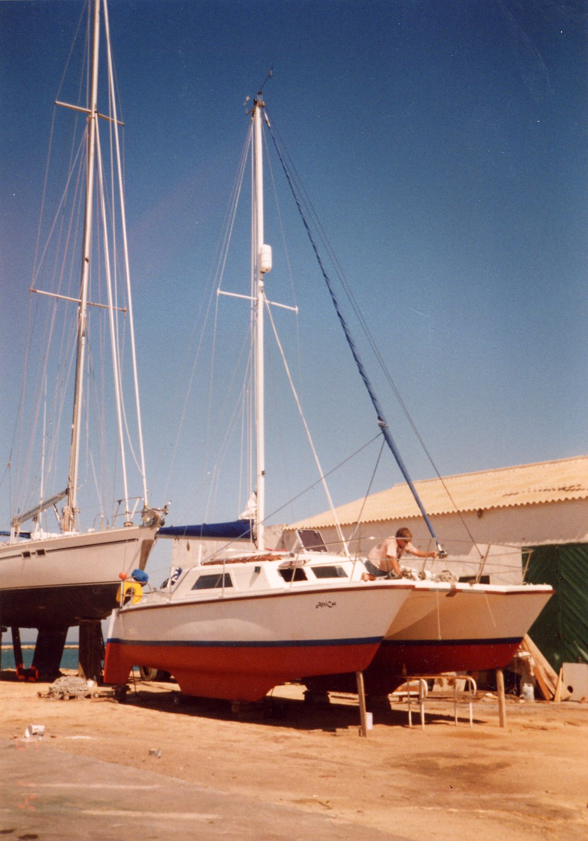 Antifouled and ready to go at beginning of season