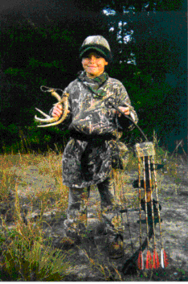 Jordan King on his first bowhunt