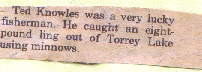 Newpaper clipping about above ling
