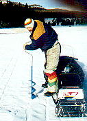 Kelvin drilling hole in ice