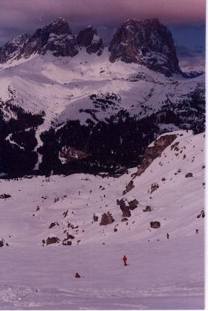 Breathless view dal Belvedere verso il Sassolungo Col Rodella