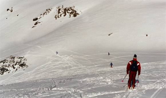 Discesa dal Col de Pierre Lory al Plan Bouchet