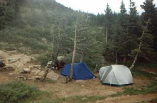 Nice camp spot (too bad it rained)