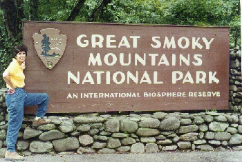 Park entrance sign