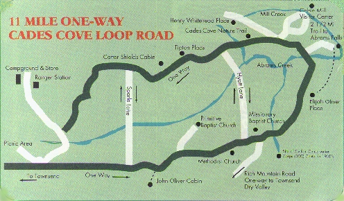 Cades Cove Map