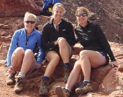 Julie, Linda & Kristen at Maroon Pass