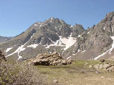 Broken Hand Peak from Upper S. Colony Lake