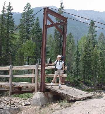 Mary at Needleton Bridge