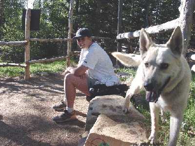 Laura & pal at Barr Camp