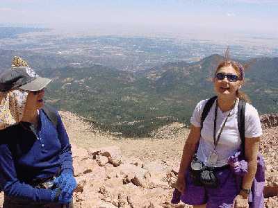 Carol & Mary near Pikes Summit