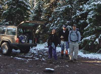 The Jeep made it to snowy South Colony Lakes!