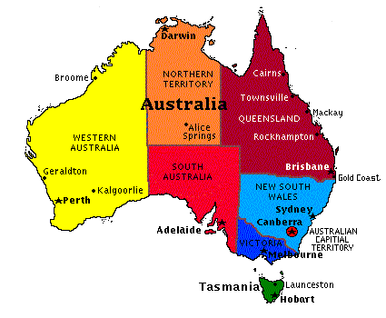 Map of Australia