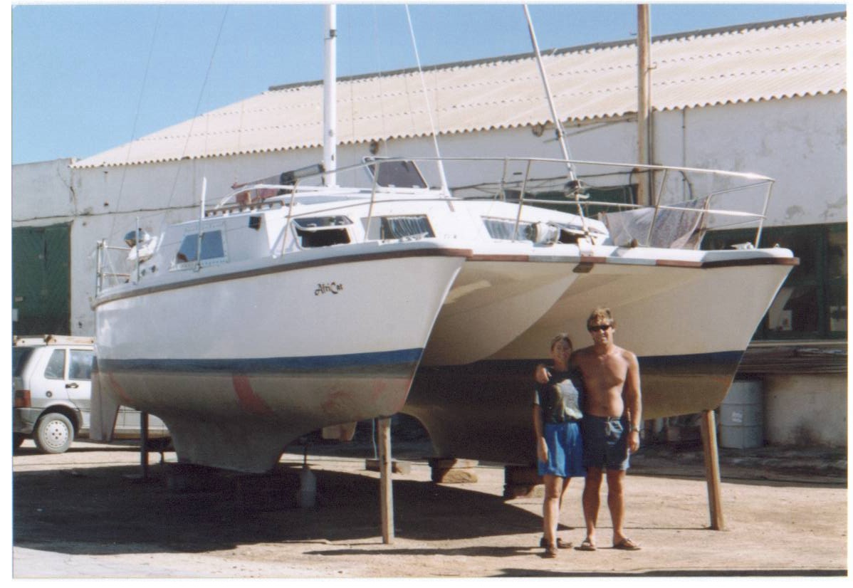 AfriCat on the hard at Santa Pola