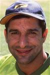 Portrait of Wasim Akram
