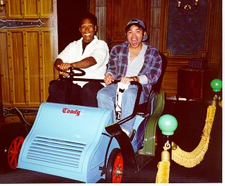 Unca Charleton and I ride on Mr Toad's Wild Adventure
