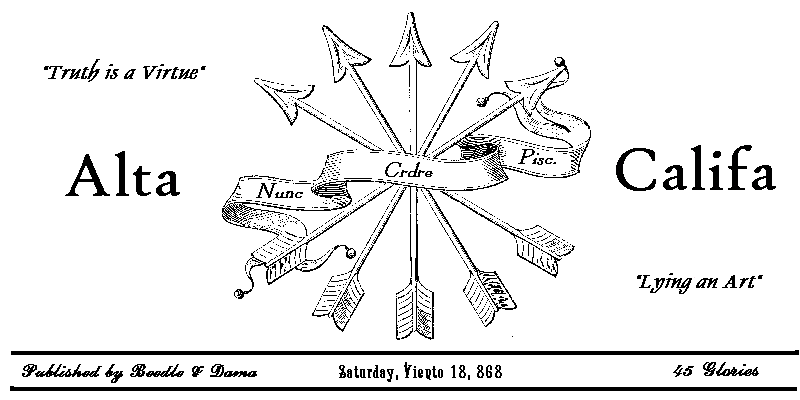 Alta Califa Masthead