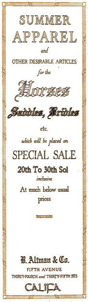 Califa Saddlery Advertisement