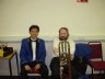 Taking a break during a concert
