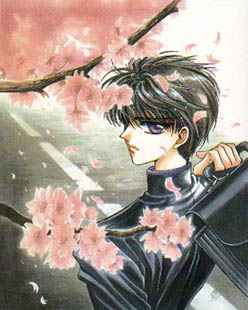 Kamui under sakura tree