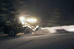 The snow machine during action