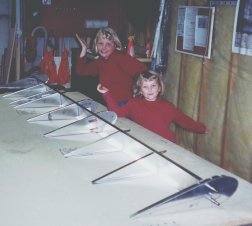 Becky and Rachel With The Elevator Structure Before Priming