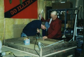 Dad Z and Dave With the Table Extension Project
