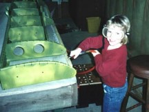 Rachel Cleaning the Stabilizer Prior to Riveting