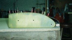 Stabilizer Lower Skin Installation - Skin Overhanging Edge of Table