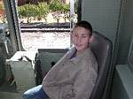 Son in 7E cab