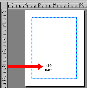vertical guide line in place