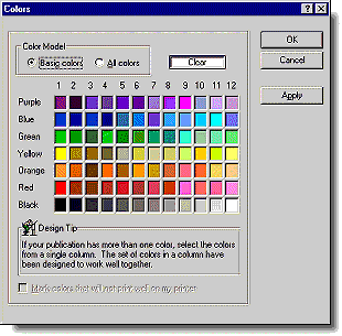 basic colours