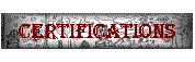 Certifications