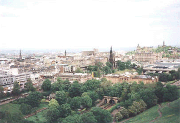 Edinburgh from the castle