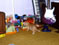 Baxter checking out Happy the hamster