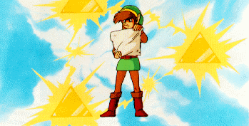 Link reads a map