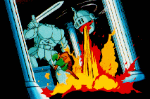 Fighting a Dungeon boss