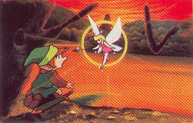 A fairy heals Link