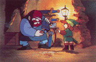 Link buys items from a merchant