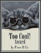 Award from Paws R Us Gang & Jan