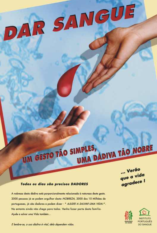 Campanha "Ddiva de Sangue 2000" - trabalho