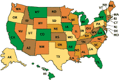 Map of The United States