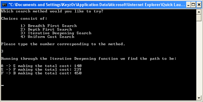 Iterative Deepening Solution