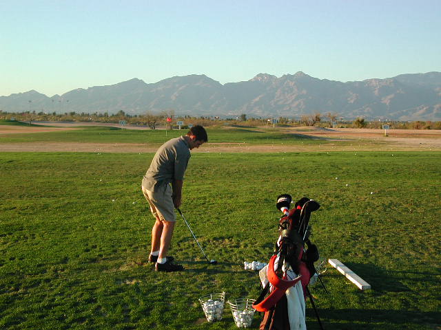 At the Range with a Wedge