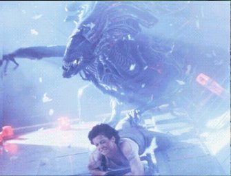 Queen Alien Getting Sucked Out