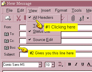 view of Outlook Express 5.5 New Mail