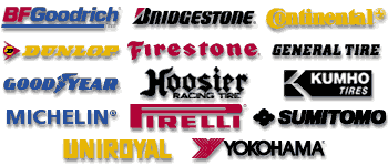 Tire Brand Map - Text links below