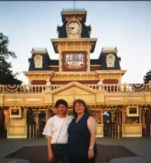 Us at the entrance to Geauga Lake