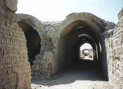 Vaulted, mud-brick storage magazines at Ramesses II's mortuary temple, Luxor, perhaps giving an idea of what the ZUR magazines would have looked like