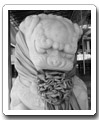 One of the Stone Lion Guarding Great Compassion Hall