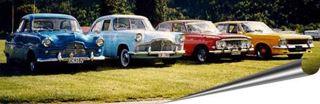 4 MODELS (Harris's MK I - Ericson's MK II - Williams's MK III - Frew's MK IV) pictured in Arrowtown.